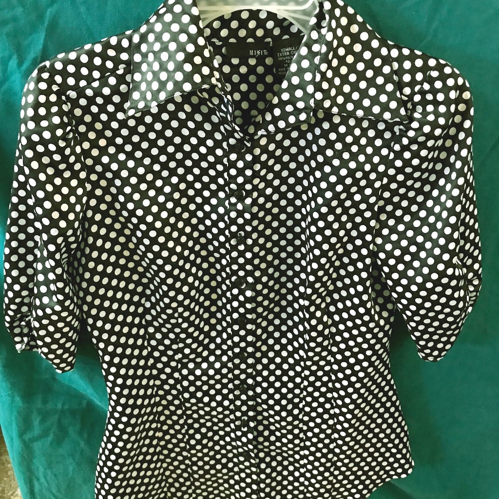 Black & White Blouse